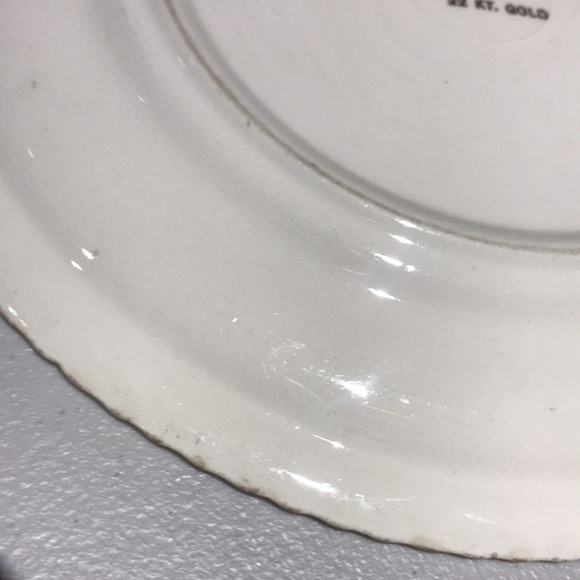 Vintage The Harker Pottery Co. Quality Made in USA Since 1840 22KT. Gold Plate - Picture 10 of 12
